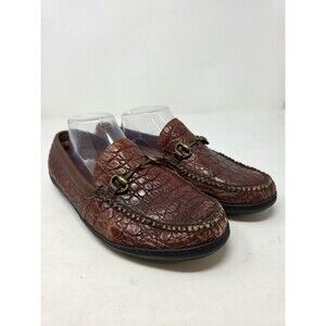 Peter Huber Genuine Crocodile 🐊 Men Loafers Shoe's Sz 9M